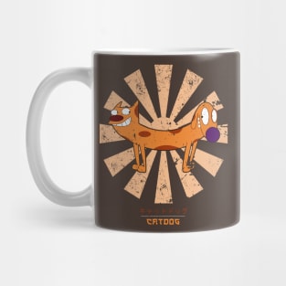 Catdog Retro Japanese Mug